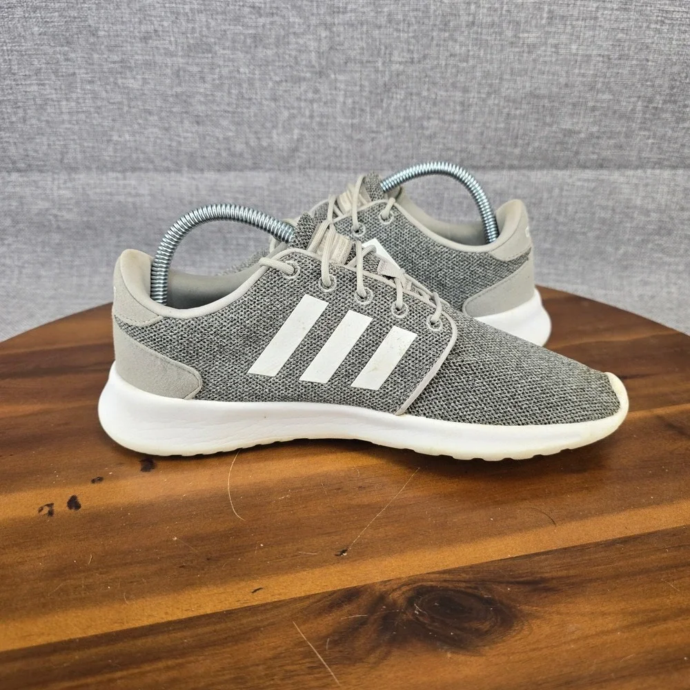 Adidas Cloudfoam QT Flex‎ Womens Grey White Running Sneakers AW4313 Size 7.5